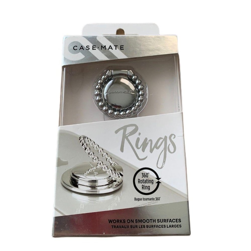 Smartphone Rings Dotted – Silver